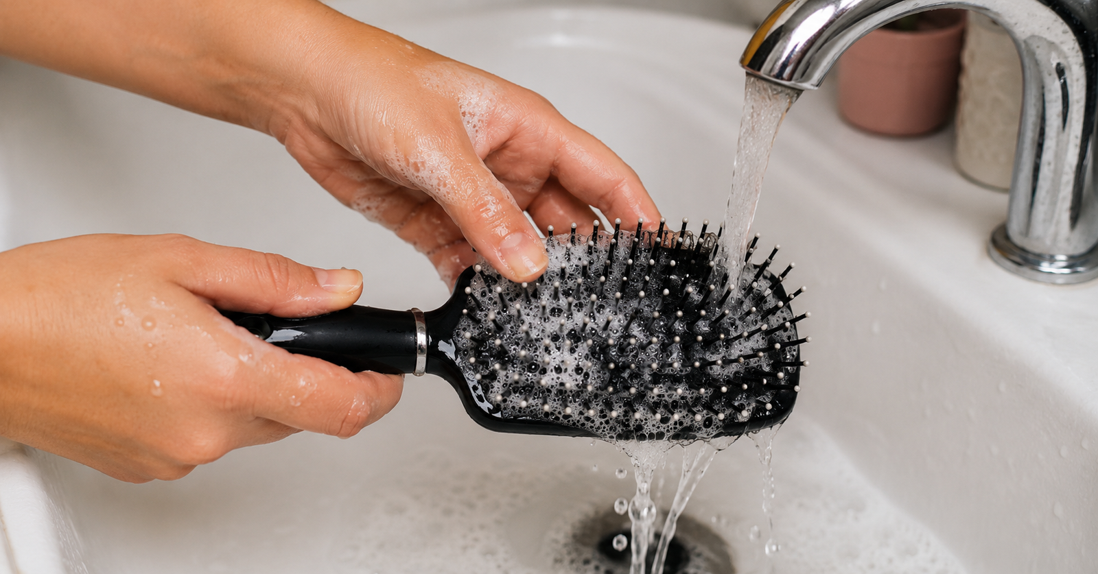 Como limpar escova de cabelo sem deixar resíduos